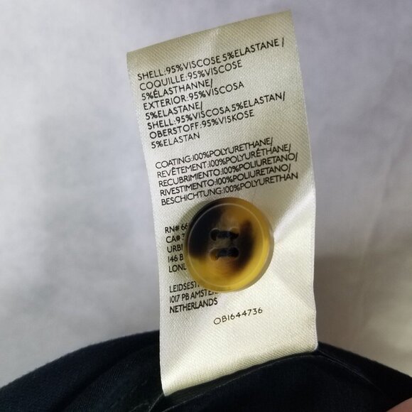 Maeve Colette Pants Women's Sz 0 Black Faux Leather Wide Leg Anthropologie 28x31 - Picture 12 of 16